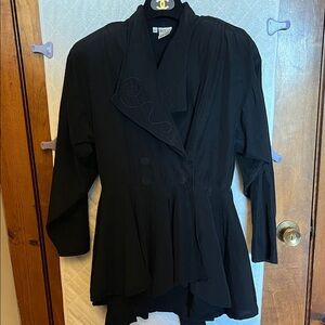 Rare Vintage Holly Sharp 1980s Black Suit